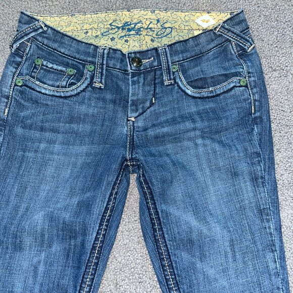 Stitch's Women's Boot Cut Jeans - Blue - Picture 2 of 11